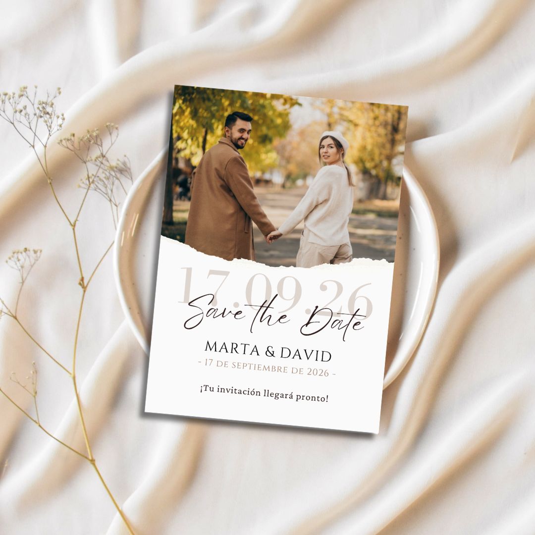 sepia Save The Date